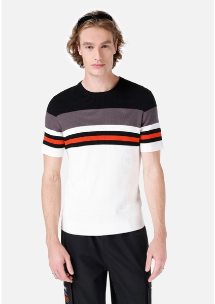 Regular Fit Beyaz Erkek Kazak
