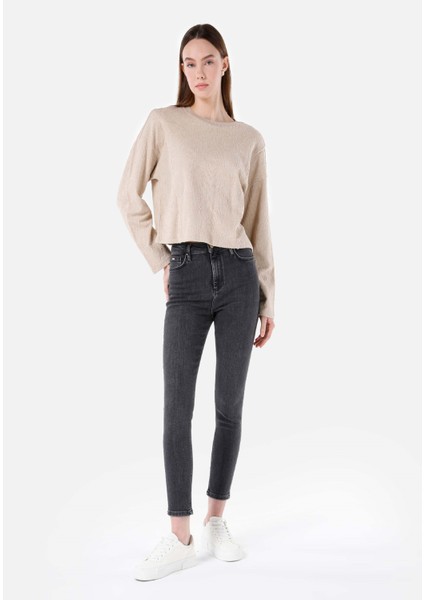 760 Dıana Skinny Fit Yüksel Bel Dar Paça Kadın Siyah Jean Pantolon