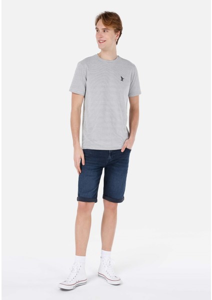 Regular Fit Yuvarlak Yaka Erkek Beyaz Kısa Kol Tişört Cl1067720
