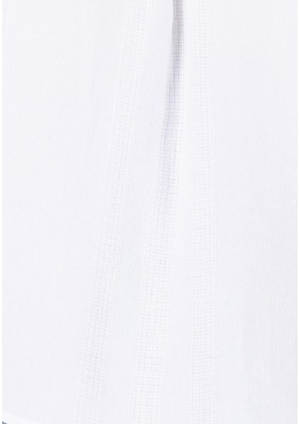 Regular Fit Shirt Neck Kadın Beyaz Uzun Kol Gömlek CL1067671 indirimleri