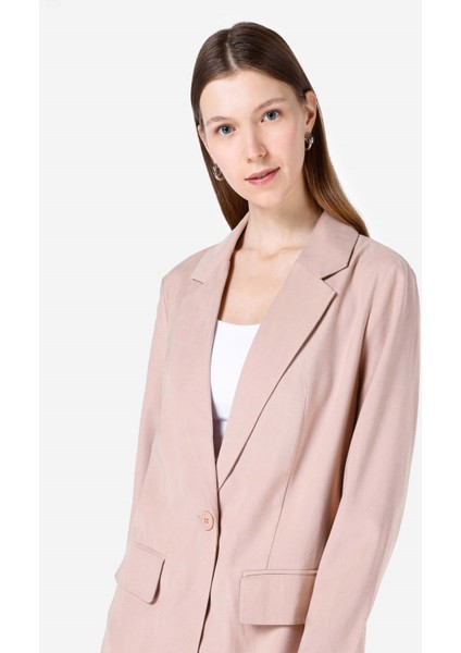 Normal Kesim Pembe Kadın Ceket CL1067679