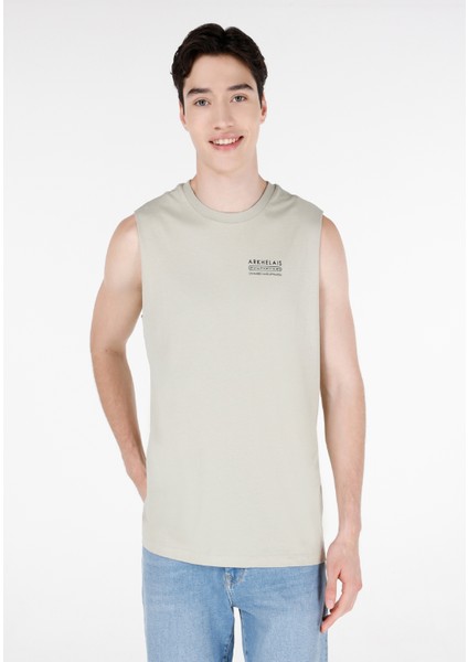 Regular Fit Erkek Yeşil Atlet
