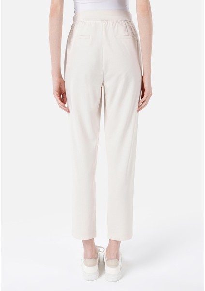 Regular Fit Orta Bel Kadın Ekru Eşofman Altı Cl1068104