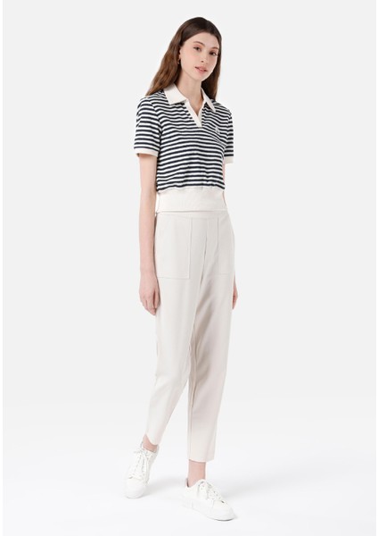 Regular Fit Orta Bel Kadın Ekru Eşofman Altı Cl1068104