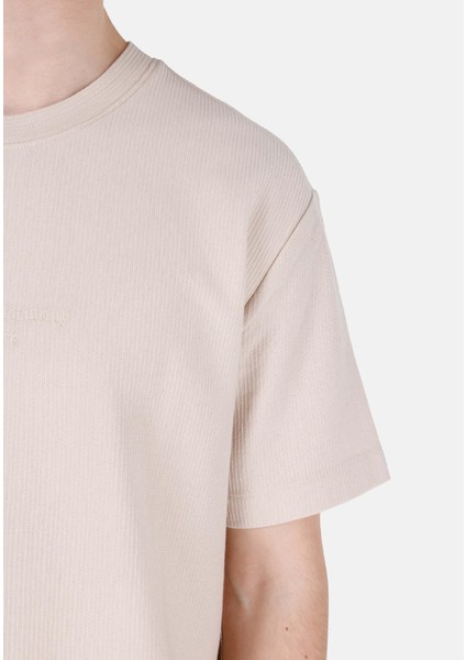 Bej Erkek Tshirt K.kol