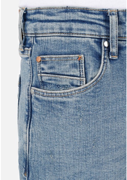 041 Danny Slim Fit Düşük Bel Dar Paça Erkek Mavi Jean Pantolon Cl1068542