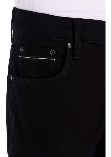 041 Danny Slim Fit Düşük Bel Dar Paça Erkek Siyah Jean Pantolon