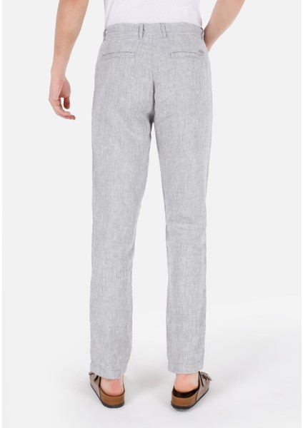 Regular Fit Orta Bel Düz Paça Erkek Gri Pantolon Cl1068760