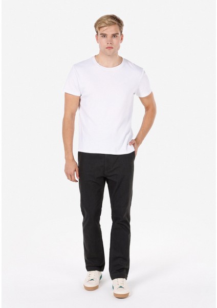 Loose Fit Orta Bel Bol Paça Erkek Antrasit Pantolon Cl1072304