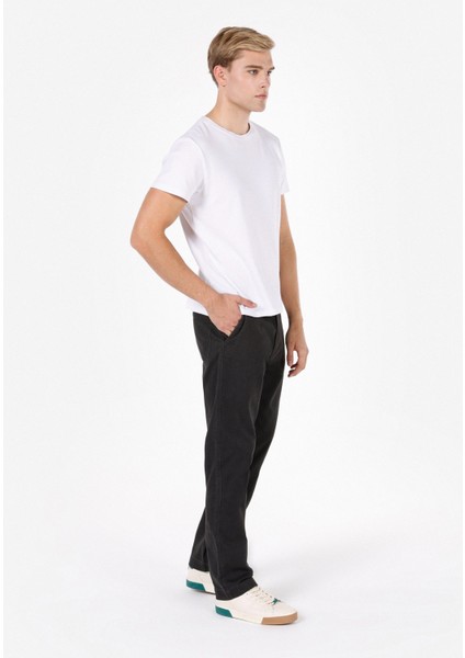 Loose Fit Orta Bel Bol Paça Erkek Antrasit Pantolon Cl1072304