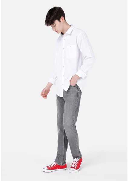 044 Karl Straight Fit Erkek Siyah Jean Pantolon