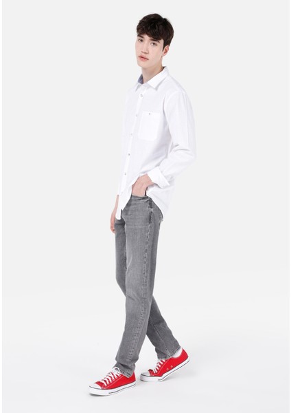 044 Karl Straight Fit Erkek Siyah Jean Pantolon