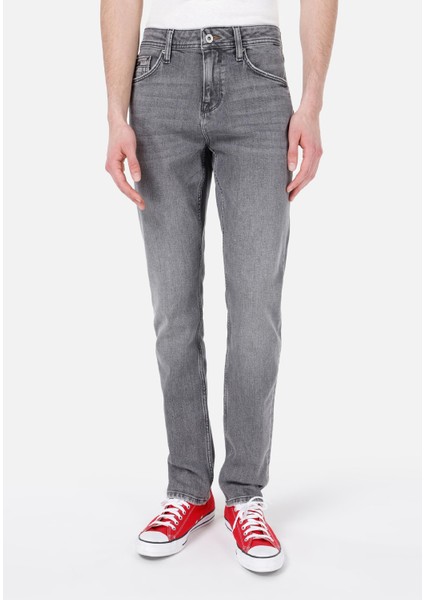 044 Karl Straight Fit Erkek Siyah Jean Pantolon