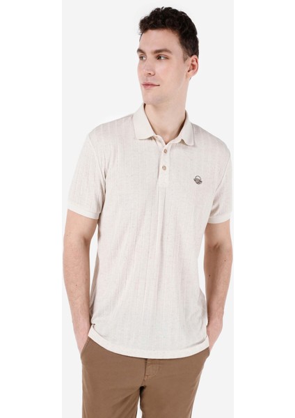 Bej Erkek Polo K.kol