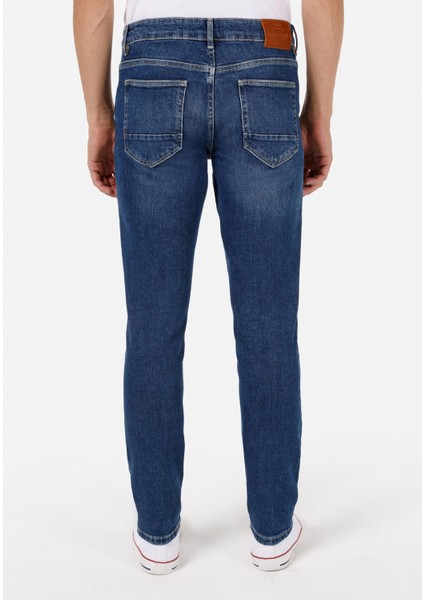 041 Danny Slim Fit Düşük Bel Dar Paça Erkek Denim Jean Pantolon Cl1071268