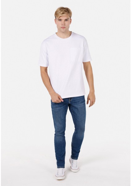 041 Danny Slim Fit Düşük Bel Dar Paça Erkek Denim Jean Pantolon Cl1071268