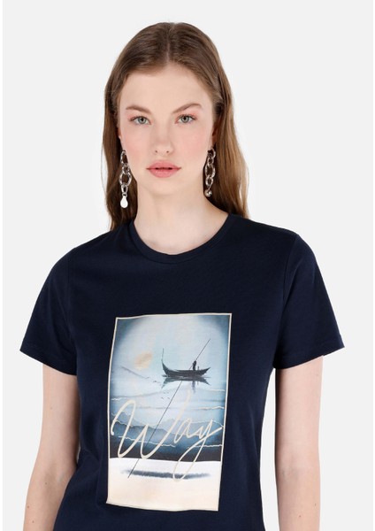 Lacivert Kadın Tshirt K.kol fırsatları