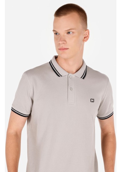 Regular Fit Polo Yaka Düz Erkek Taş Kısa Kol Tişört indirimleri