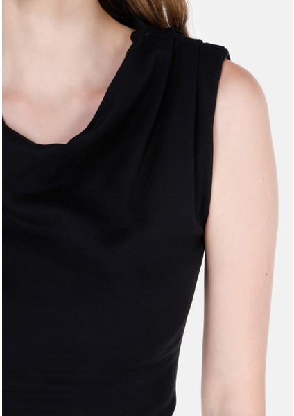 Siyah Kadın Tshirt K.kol