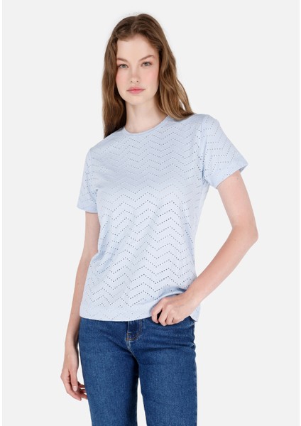 Mavi Kadın Tshirt K.kol