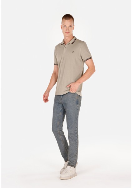 Regular Fit Polo Yaka Düz Erkek Yeşil Kısa Kol Tişört modelleri