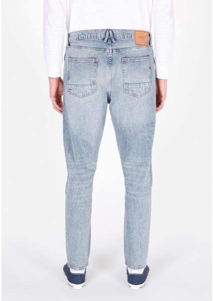 054 Neıl Loose Tapered Fit Erkek Mavi Jean Pantolon CL1074512