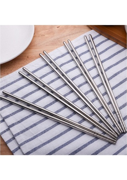 Paslanmaz Çelik Çin Çubukları, 4 Parça, Metalik Renk, Dayanıklı ve şık tasarım modelleri