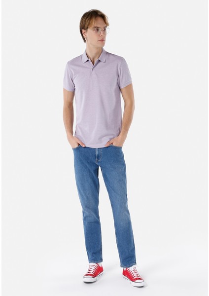Classic Fitt Mor Erkek Polo Yaka Tişört modelleri