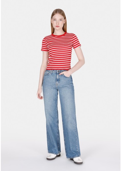 970 Berry Regular Fit Kadın Denim Jean Pantolon CL1073218