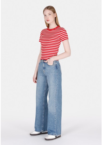 970 Berry Regular Fit Kadın Denim Jean Pantolon CL1073218