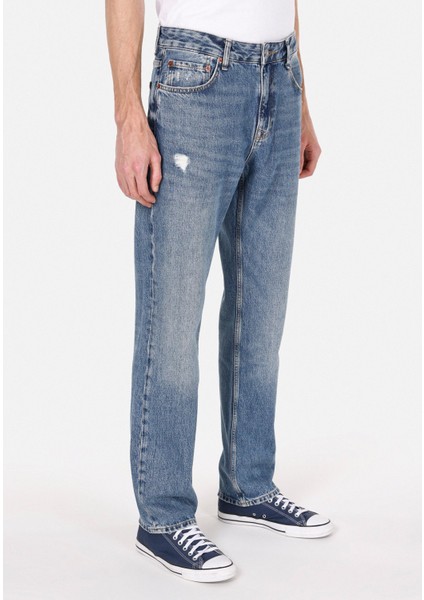 045 Davıd Regular Fit Erkek Mavi Jean Pantolon Cl1074500