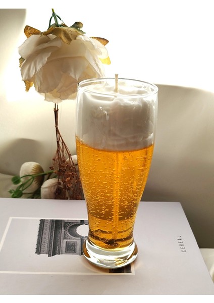 Okyanus Kokulu Bira Görünümlü Beer Candle Dekoratif Mum fiyatları