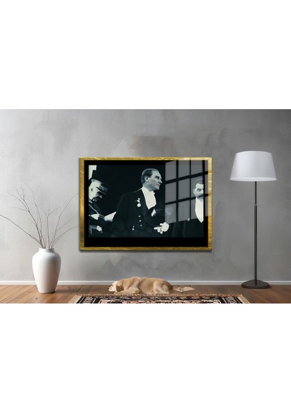 Gazi Mustafa Kemal Atatürk Özel Seri Design Cam Tablo Model: 113
