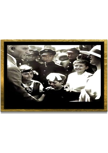 Gazi Mustafa Kemal Atatürk Özel Seri Design Cam Tablo Model: 63