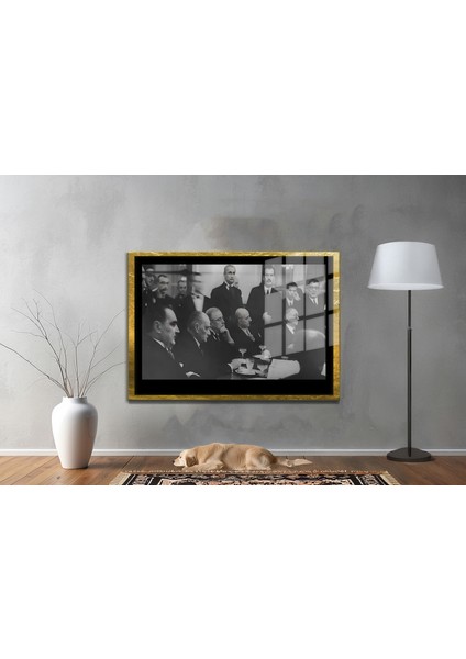 Gazi Mustafa Kemal Atatürk Özel Seri Design Cam Tablo Model: 258