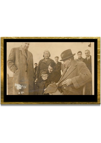 Gazi Mustafa Kemal Atatürk Özel Seri Design Cam Tablo Model: 335