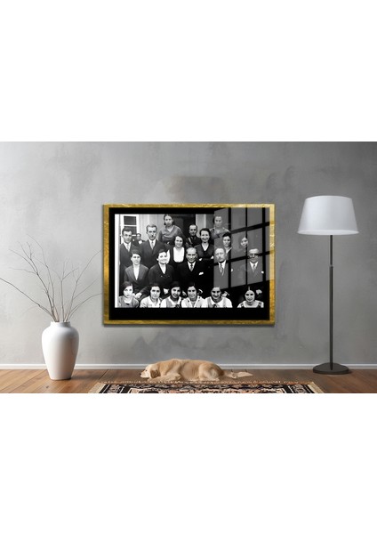 Gazi Mustafa Kemal Atatürk Özel Seri Design Cam Tablo Model: 44