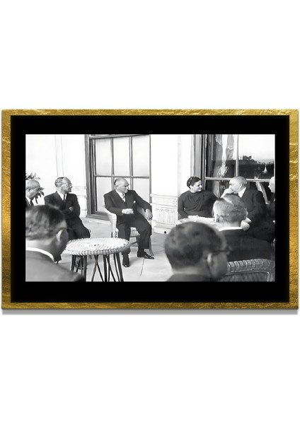 Gazi Mustafa Kemal Atatürk Özel Seri Design Cam Tablo Model: 233