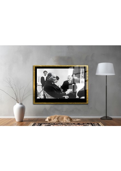 Gazi Mustafa Kemal Atatürk Özel Seri Design Cam Tablo Model: 706