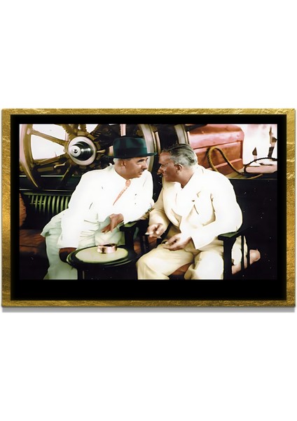 Gazi Mustafa Kemal Atatürk Özel Seri Design Cam Tablo Model: 478