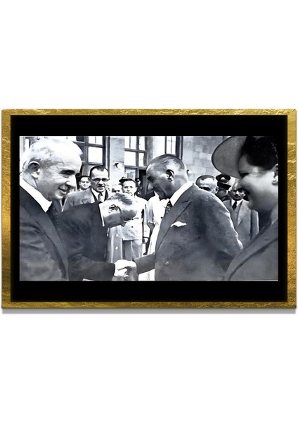 Gazi Mustafa Kemal Atatürk Özel Seri Design Cam Tablo Model: 499