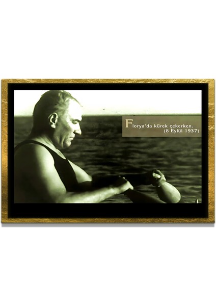 Gazi Mustafa Kemal Atatürk Özel Seri Design Cam Tablo Model: 589
