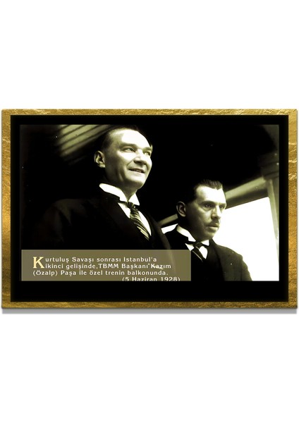 Gazi Mustafa Kemal Atatürk Özel Seri Design Cam Tablo Model: 535