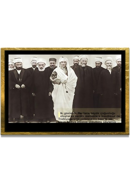 Gazi Mustafa Kemal Atatürk Özel Seri Design Cam Tablo Model: 687