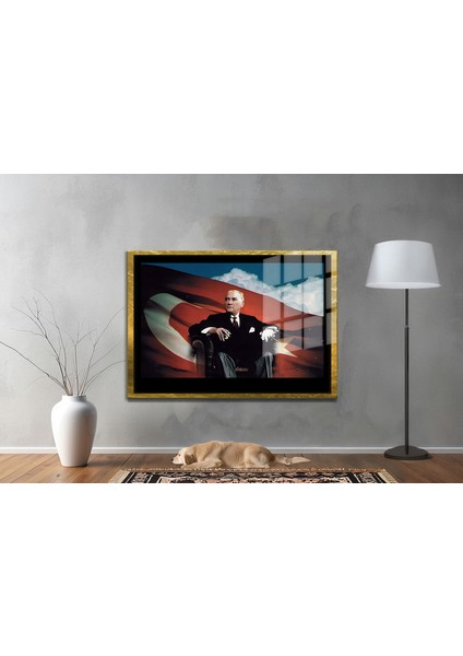 Gazi Mustafa Kemal Atatürk Özel Seri Design Cam Tablo Model: 431