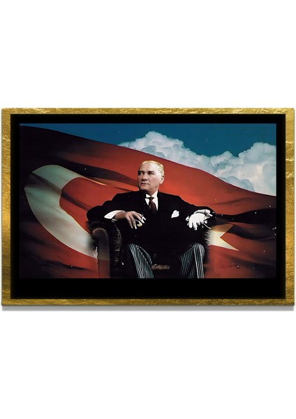 Gazi Mustafa Kemal Atatürk Özel Seri Design Cam Tablo Model: 431