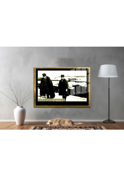 Gazi Mustafa Kemal Atatürk Özel Seri Design Cam Tablo Model: 695