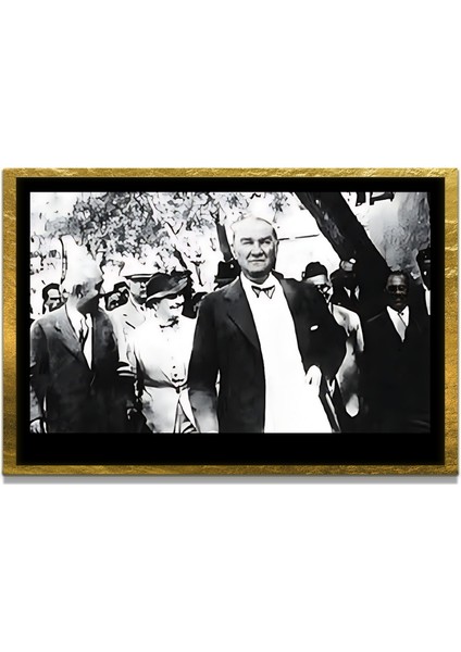 Gazi Mustafa Kemal Atatürk Özel Seri Design Cam Tablo Model: 19