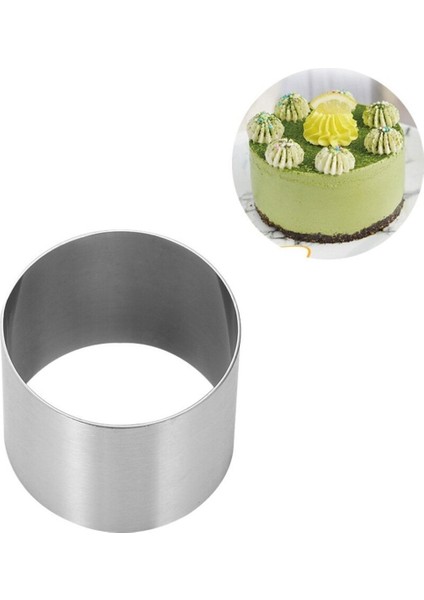 10cm çapında yuvarlak parfe kek kalıbı, şık ve kullanışlı çelik tasarım