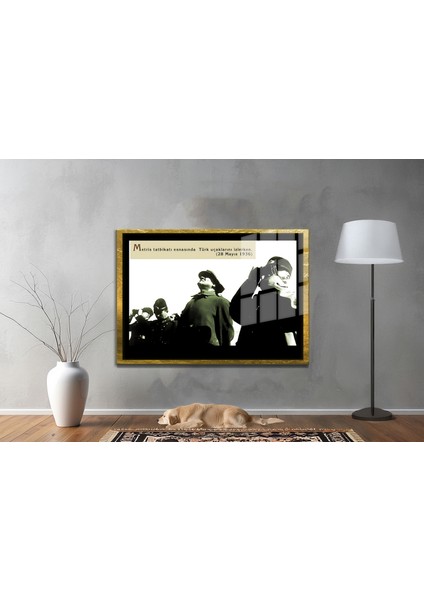 Gazi Mustafa Kemal Atatürk Özel Seri Design Cam Tablo Model: 557